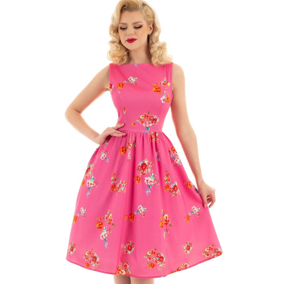 Hearts & Roses Polly Swing Dress - Vendemia