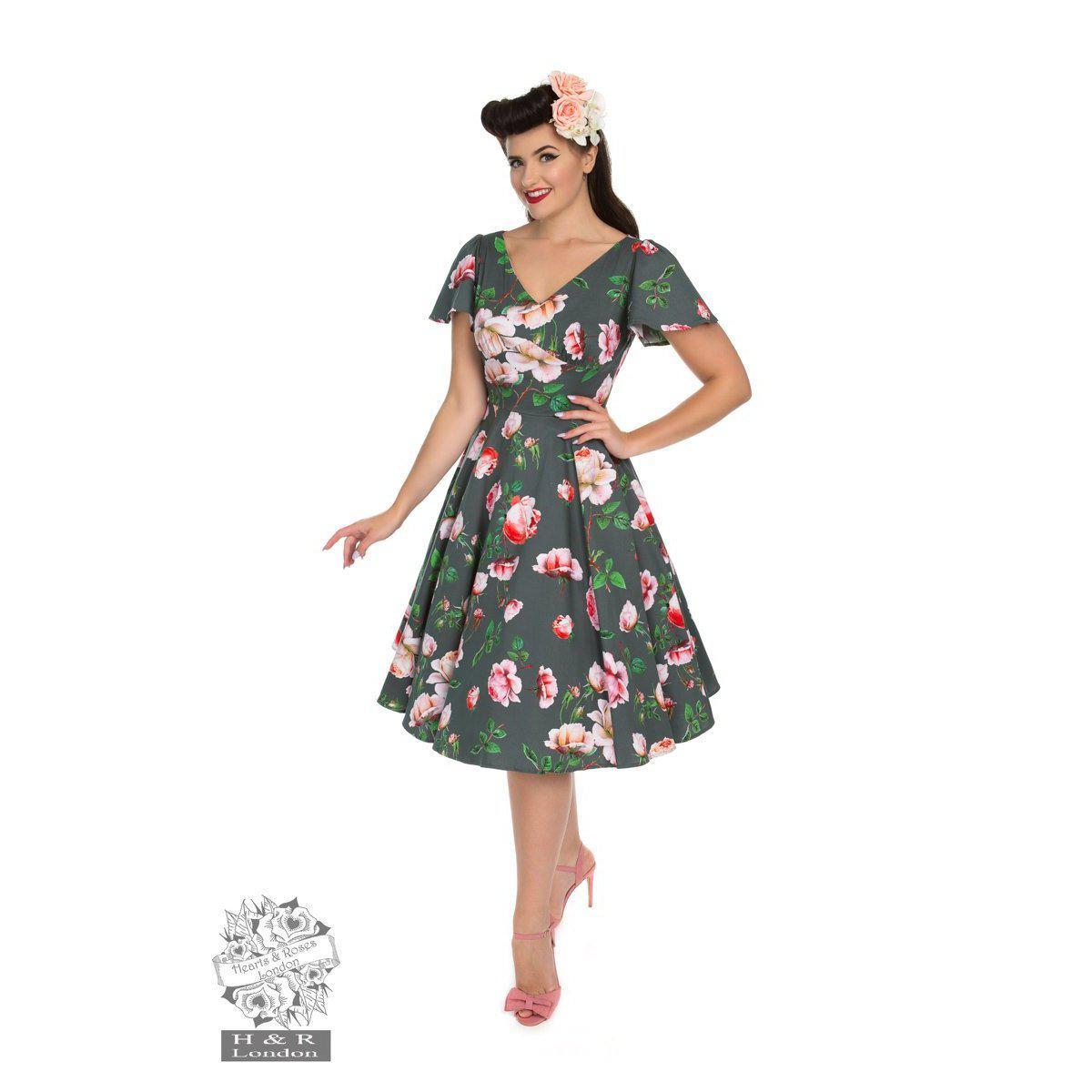 Hearts & Roses Amour Swing Dress-Vendemia