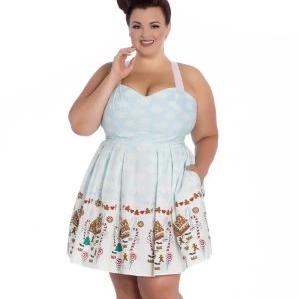Hell Bunny Candy Gingerbread Christmas Dress - Vendemia
