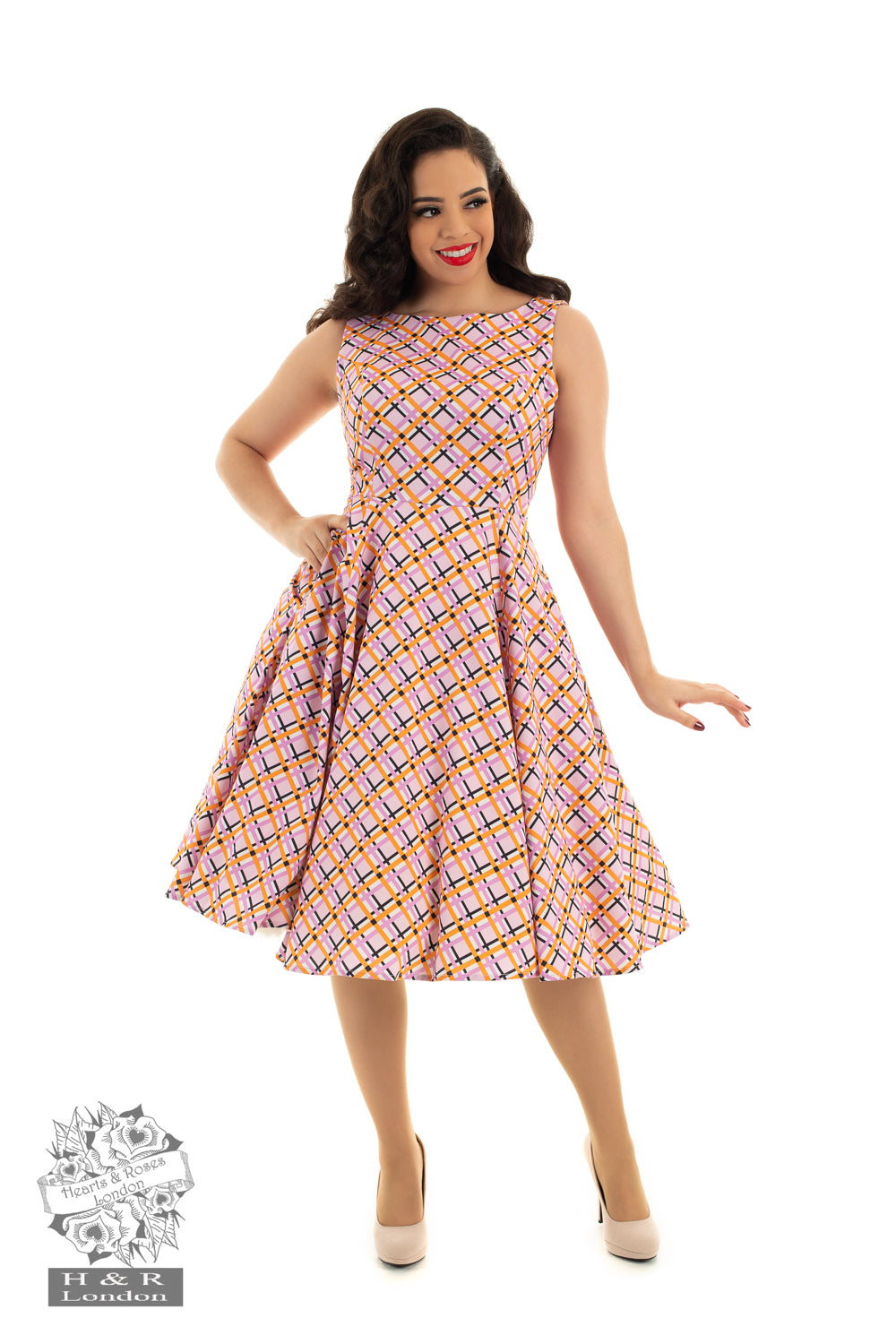 Hearts &amp; Roses Audrina Swing Dress - Vendemia