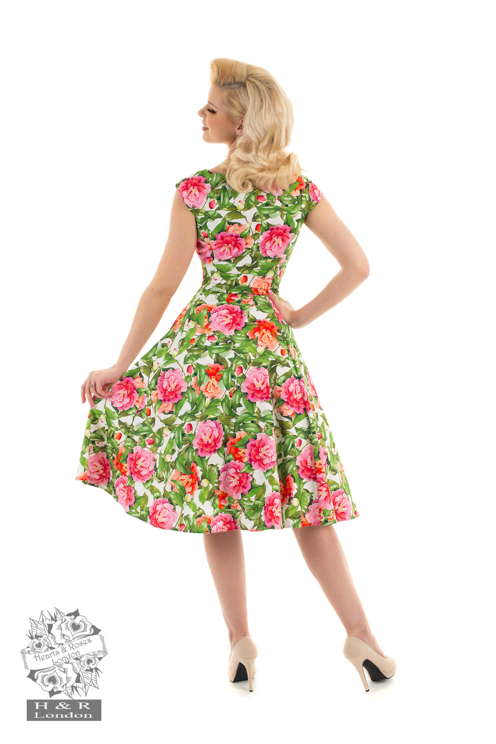Hearts &amp; Roses Penny Swing Dress - Vendemia