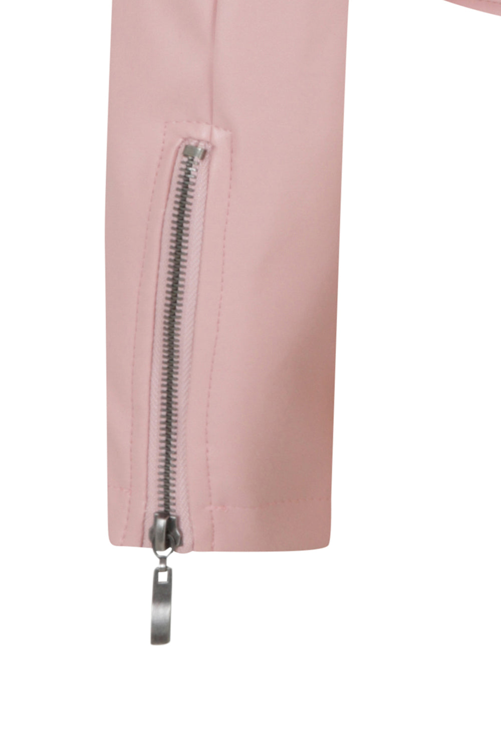 Hearts &amp; Roses Pink Lady Faux Leather Jacket - Vendemia