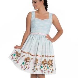 Hell Bunny Gigi Christmas Dress - Vendemia