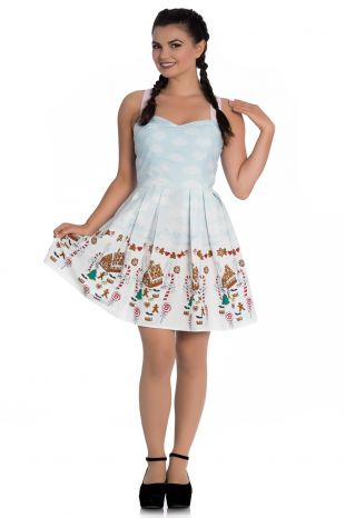 Hell Bunny Candy Gingerbread Christmas Dress - Vendemia
