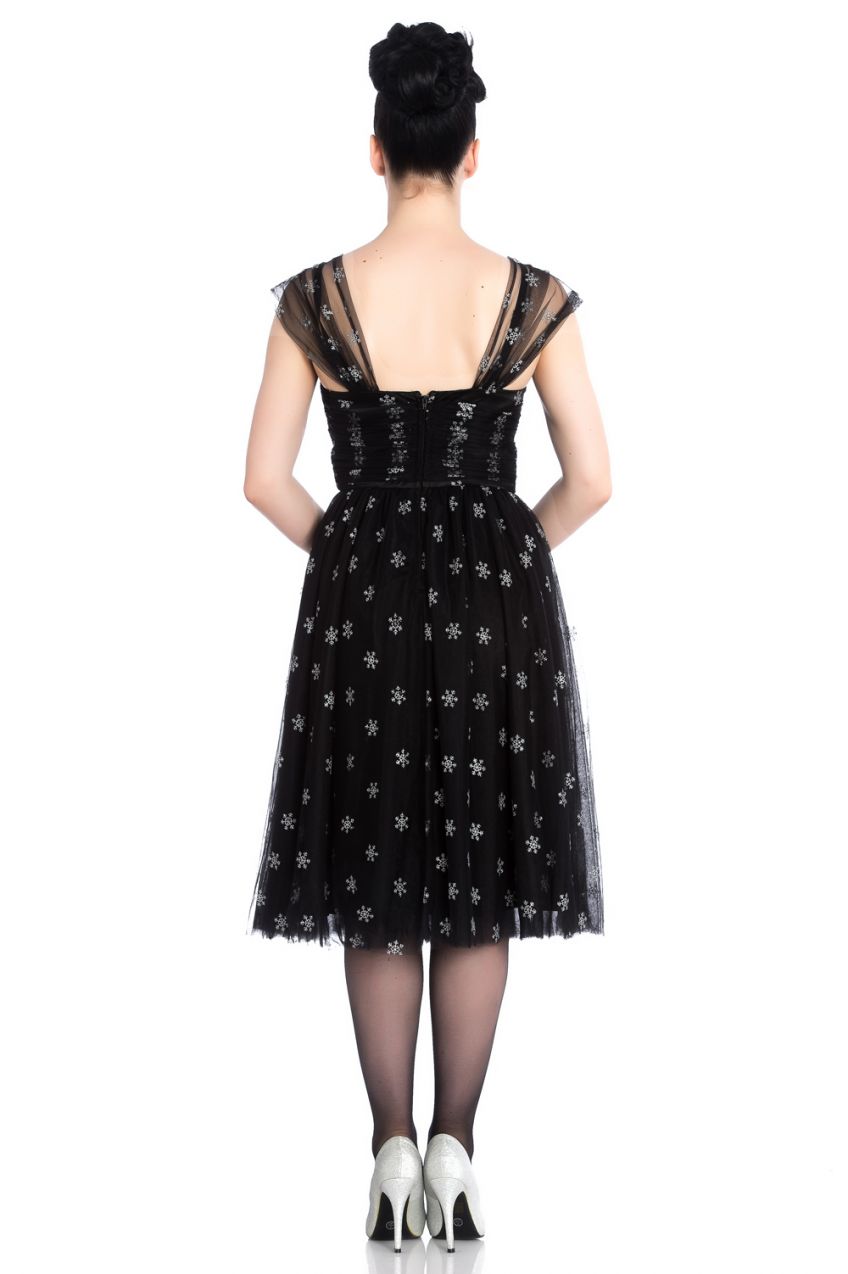 Hell Bunny Snowstar Christmas Dress - Vendemia