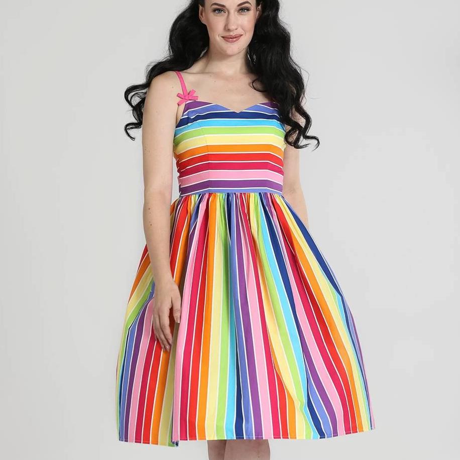 Hell Bunny Over The Rainbow 50s Dress - Vendemia