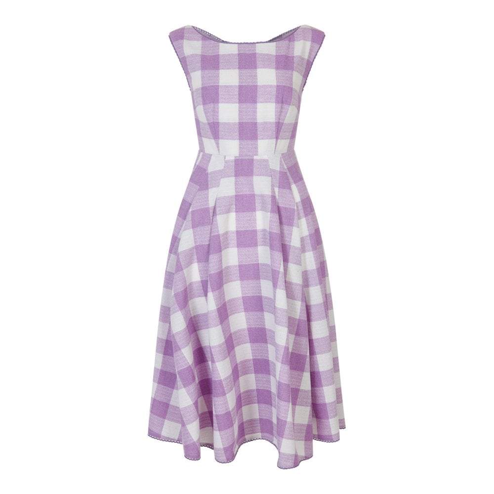 Pink Gingham Dress, Charming and Stylish
