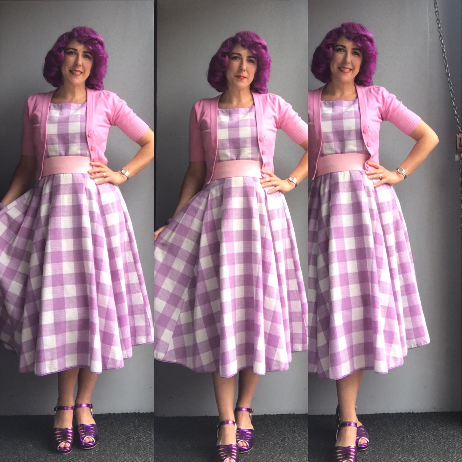 Bright and Beautiful Pauline Oversized Gingham Dress-Vendemia