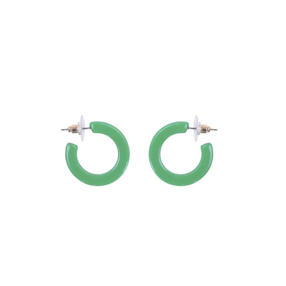 Collectif Accessories Debbie Fakelite Earrings-Green-Vendemia