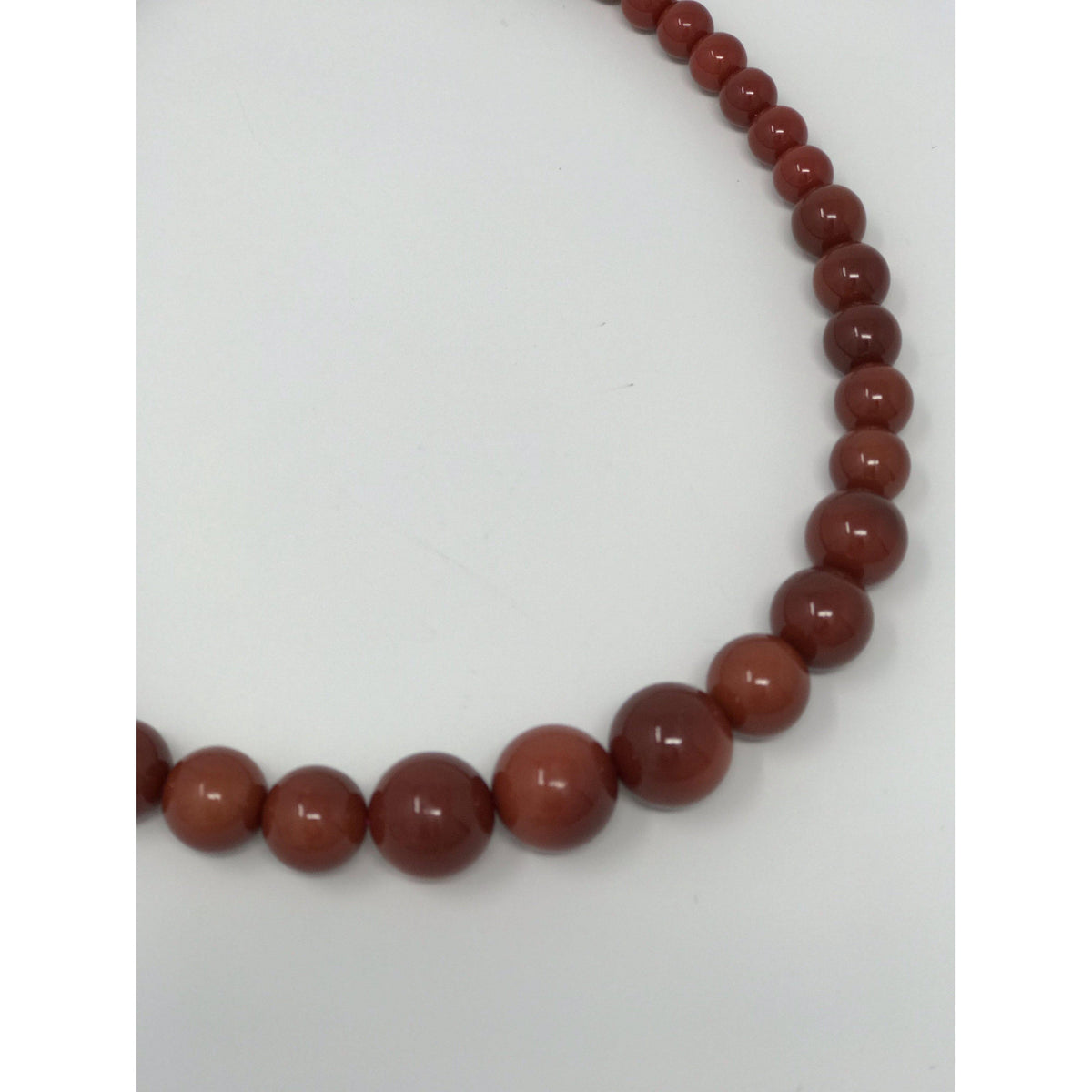 Collectif Accessories Natalie Bead Necklace Set AW-Burgundy-Vendemia