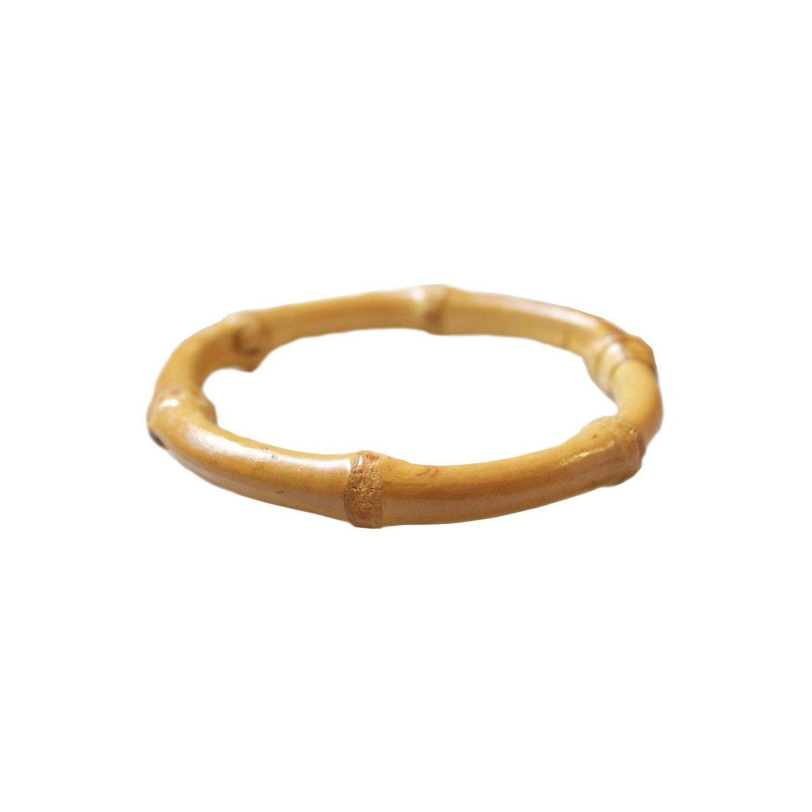 Collectif Accessories Tiki Round Bamboo Bangle-Natural-Vendemia