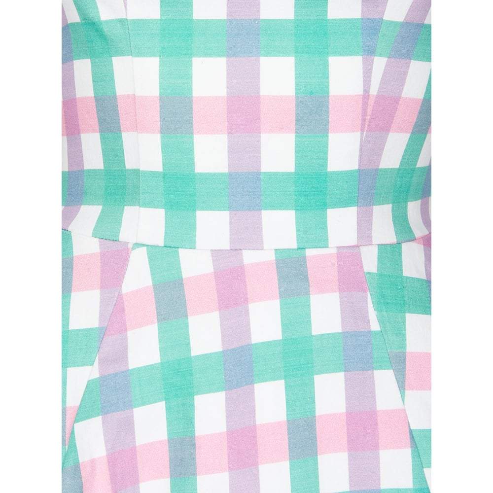 Collectif Chloe Candy Stripe Gingham Dress-Vendemia
