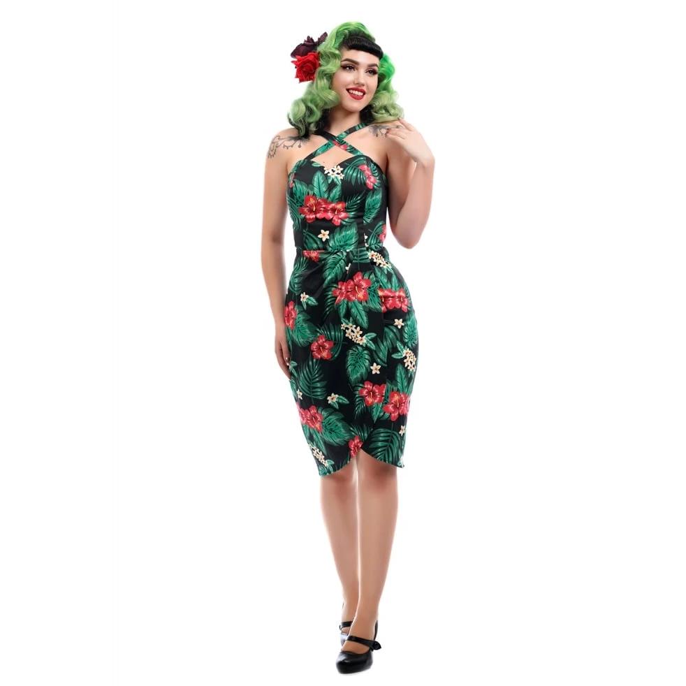 Tropical hot sale sarong dress