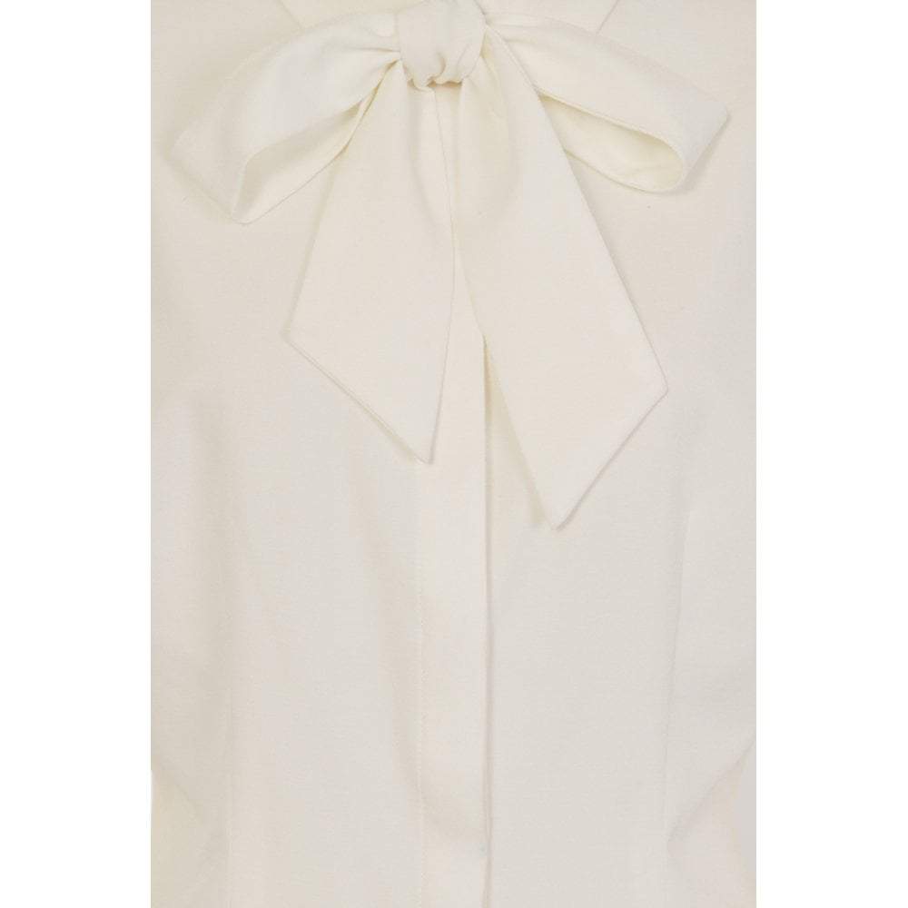 Collectif Mainline Beccy Plain Blouse Ivory-Vendemia