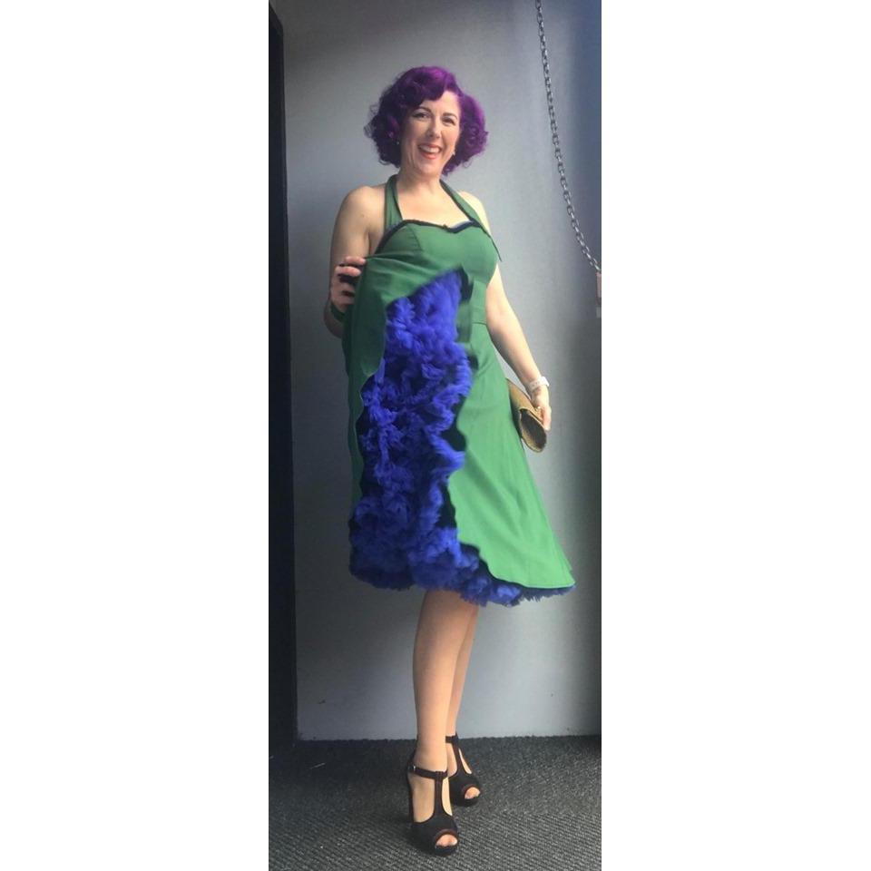 Collectif Mainline Beth Fringe Doll Dress-Vendemia