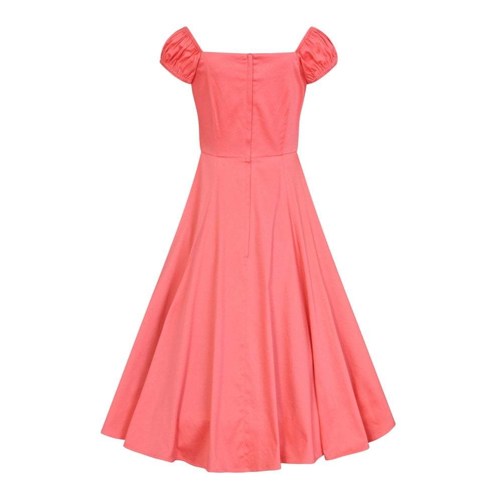 Collectif Mainline Dolores Doll Classic Cotton Dress-Vendemia