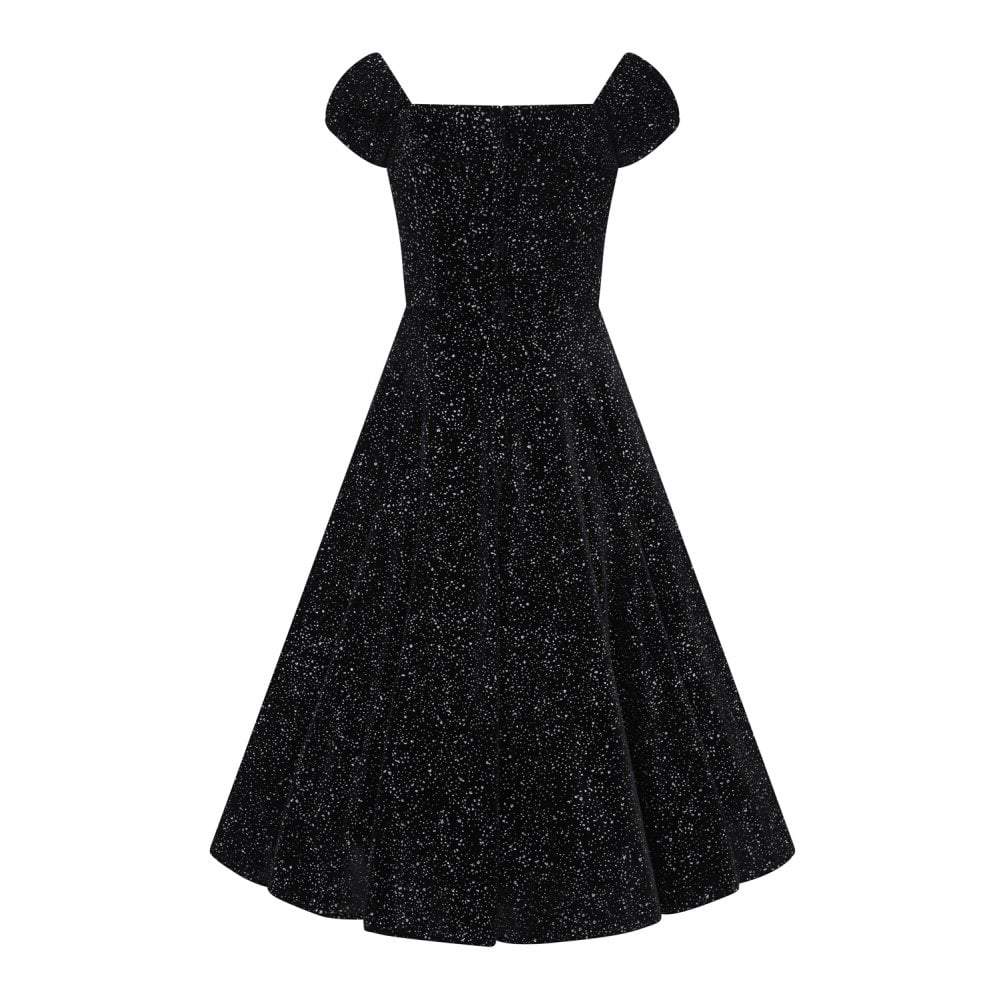 Collectif Mainline Dolores Glitter Drops Doll Dress-Vendemia