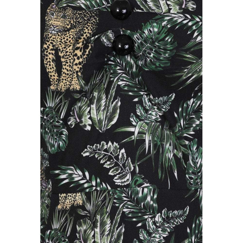 Collectif Mainline Dolores Jungle Doll Dress-Vendemia