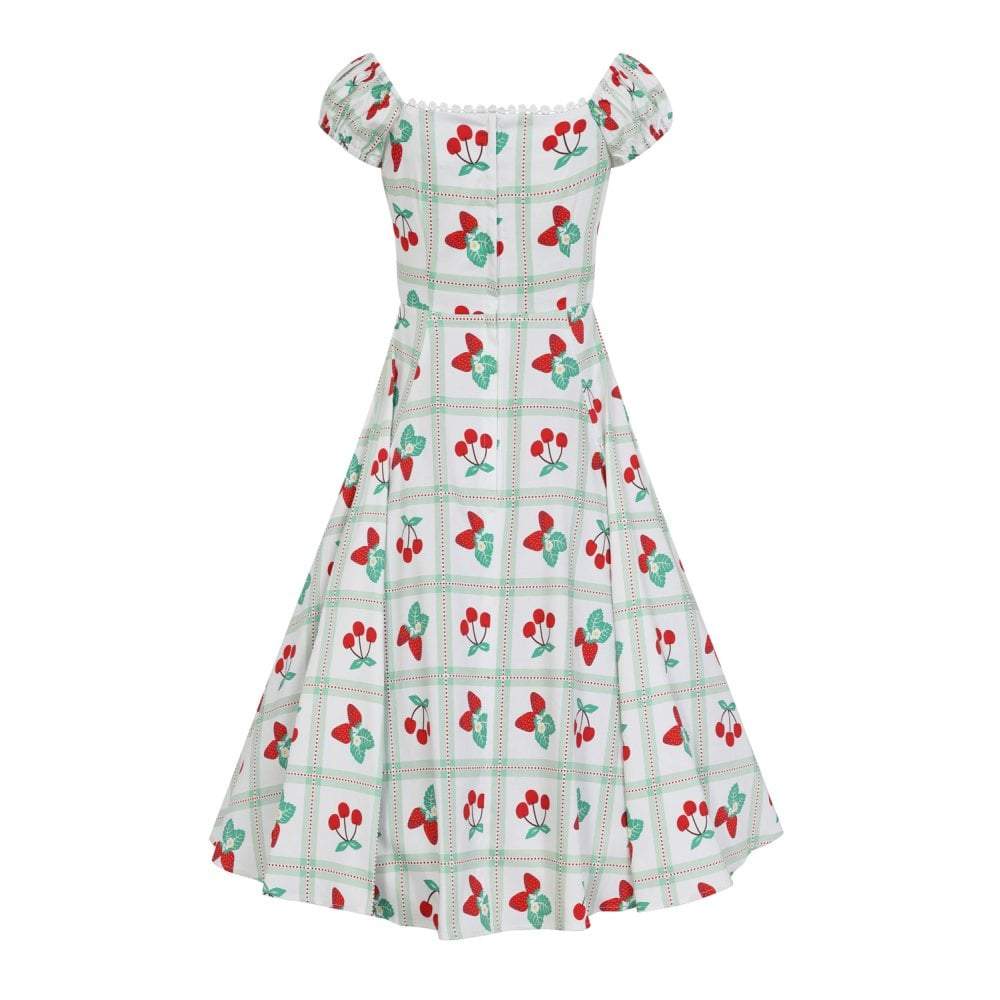 Collectif Mainline Dolores Sweetheart Picnic Doll Dress-Vendemia