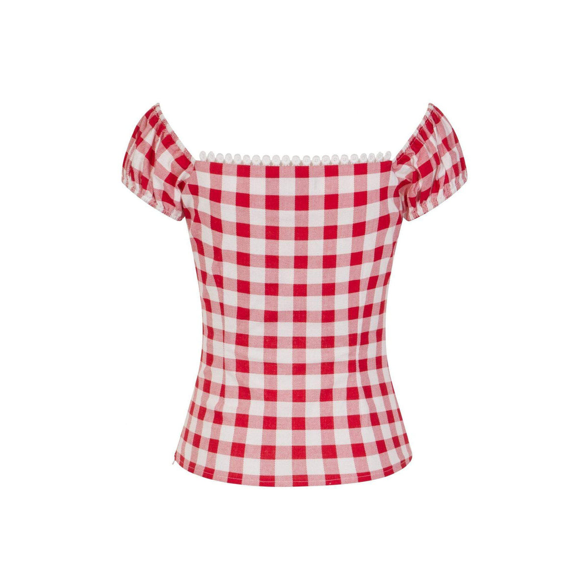 Collectif Mainline Dolores Vintage Gingham Top-Vendemia