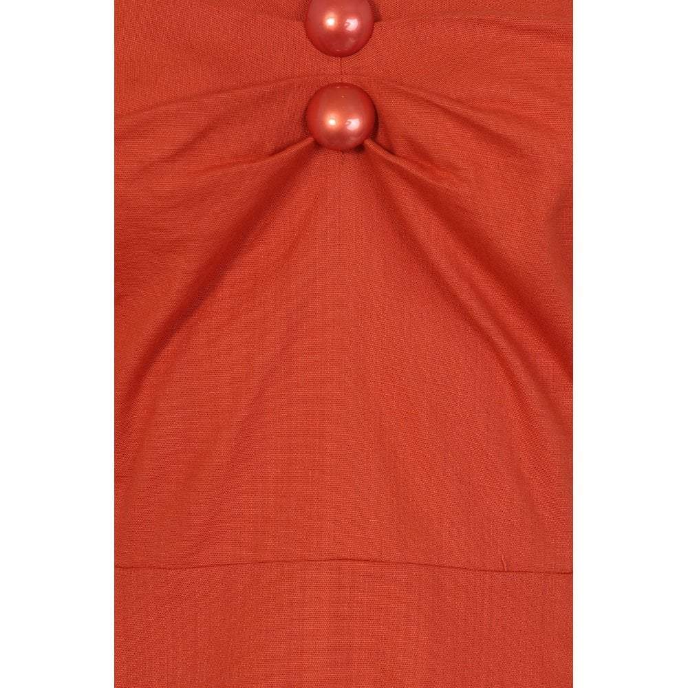 Collectif Mainline Dolores Vintage Plain Doll Dress-Vendemia