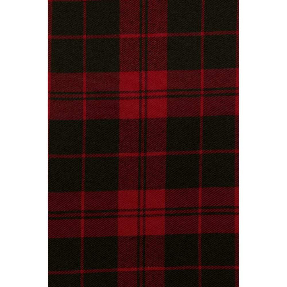 Collectif Mainline Karen Rebel Check Pencil Skirt-Vendemia