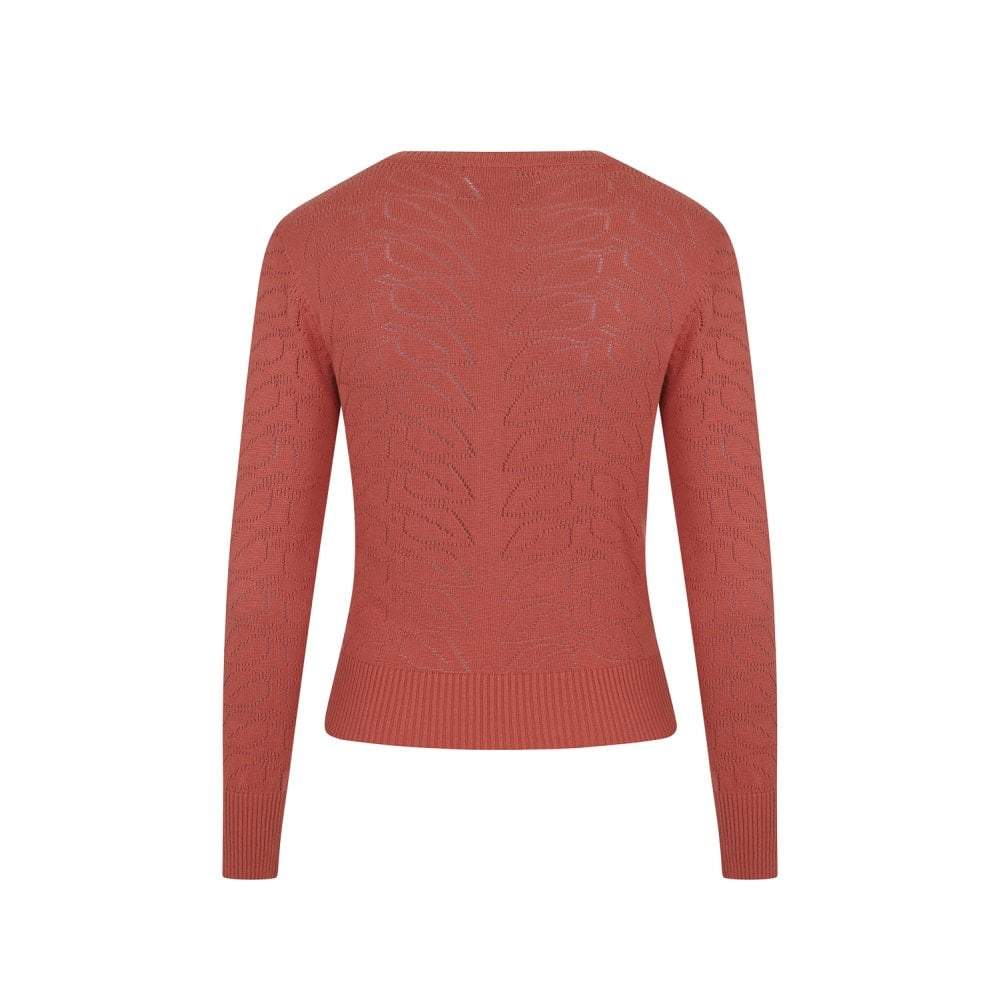 Collectif Mainline Leah Vintage Leaves Cardigan-Vendemia