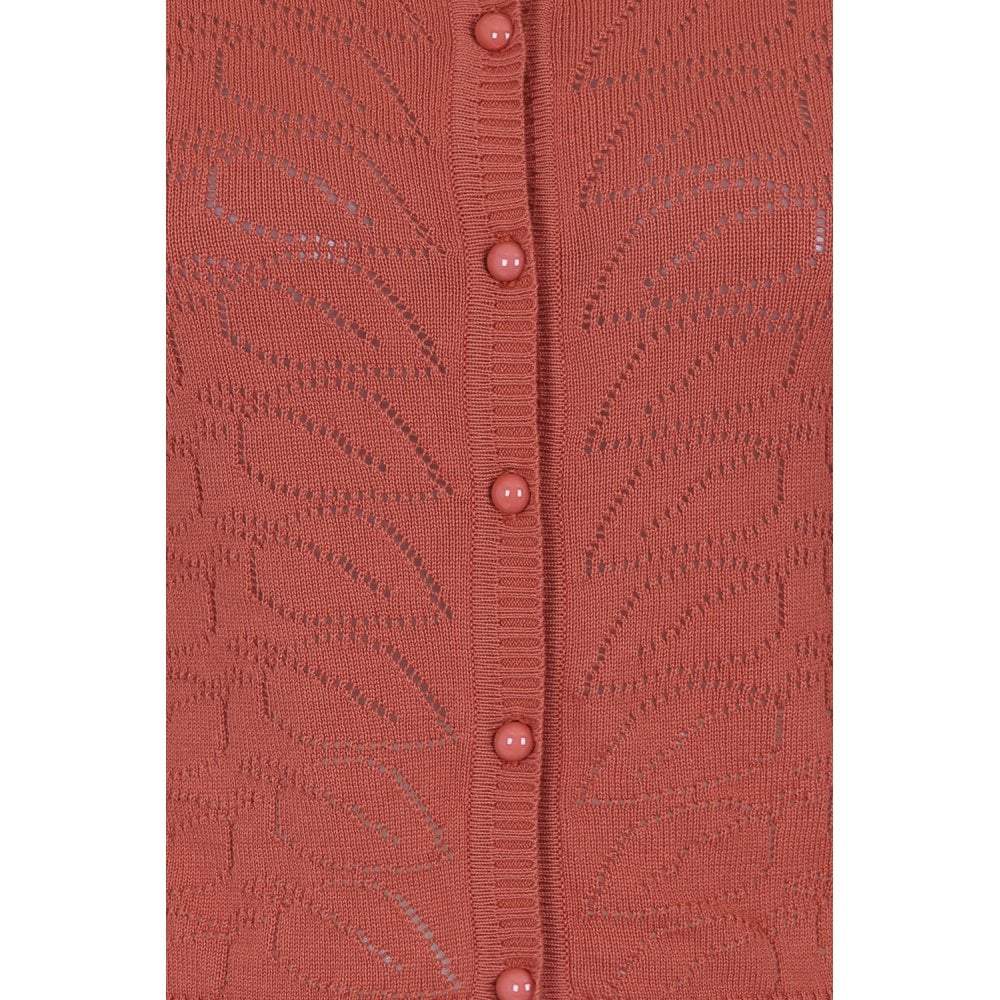 Collectif Mainline Leah Vintage Leaves Cardigan-Vendemia