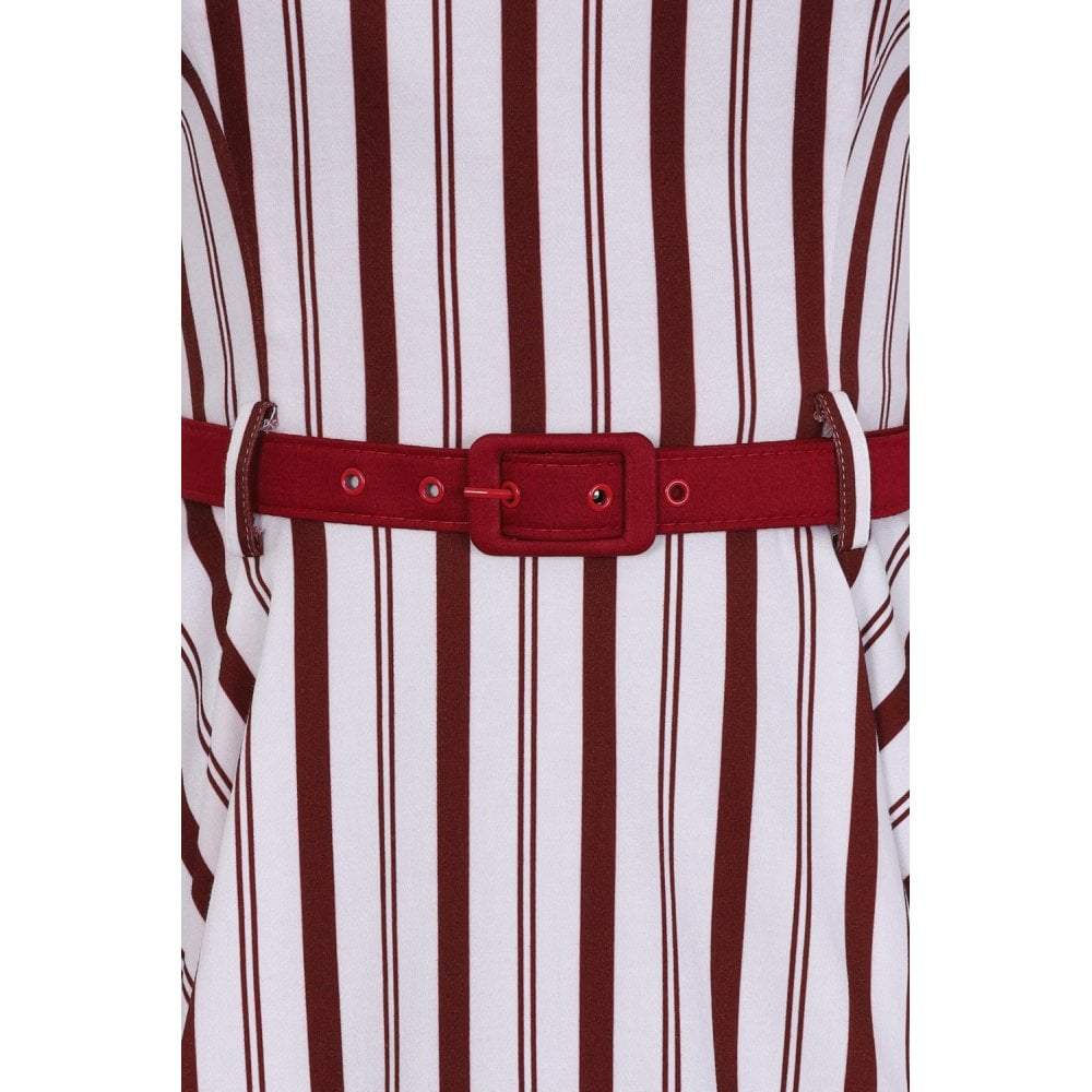 Collectif Mainline Nova Candy Stripe Swing Dress-Vendemia