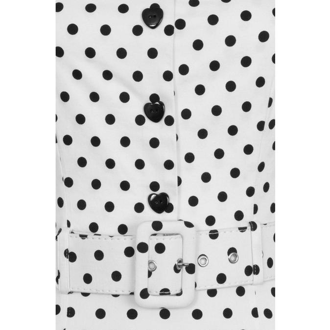 Collectif Mainline Wanda Polka Dot Pencil Dress-Vendemia