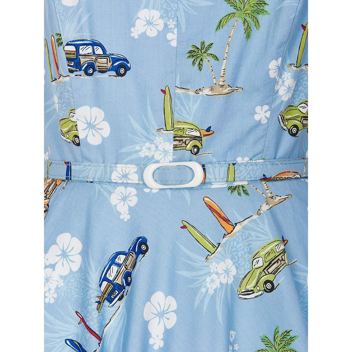 Collectif Sandra Car Swing Dress-Vendemia