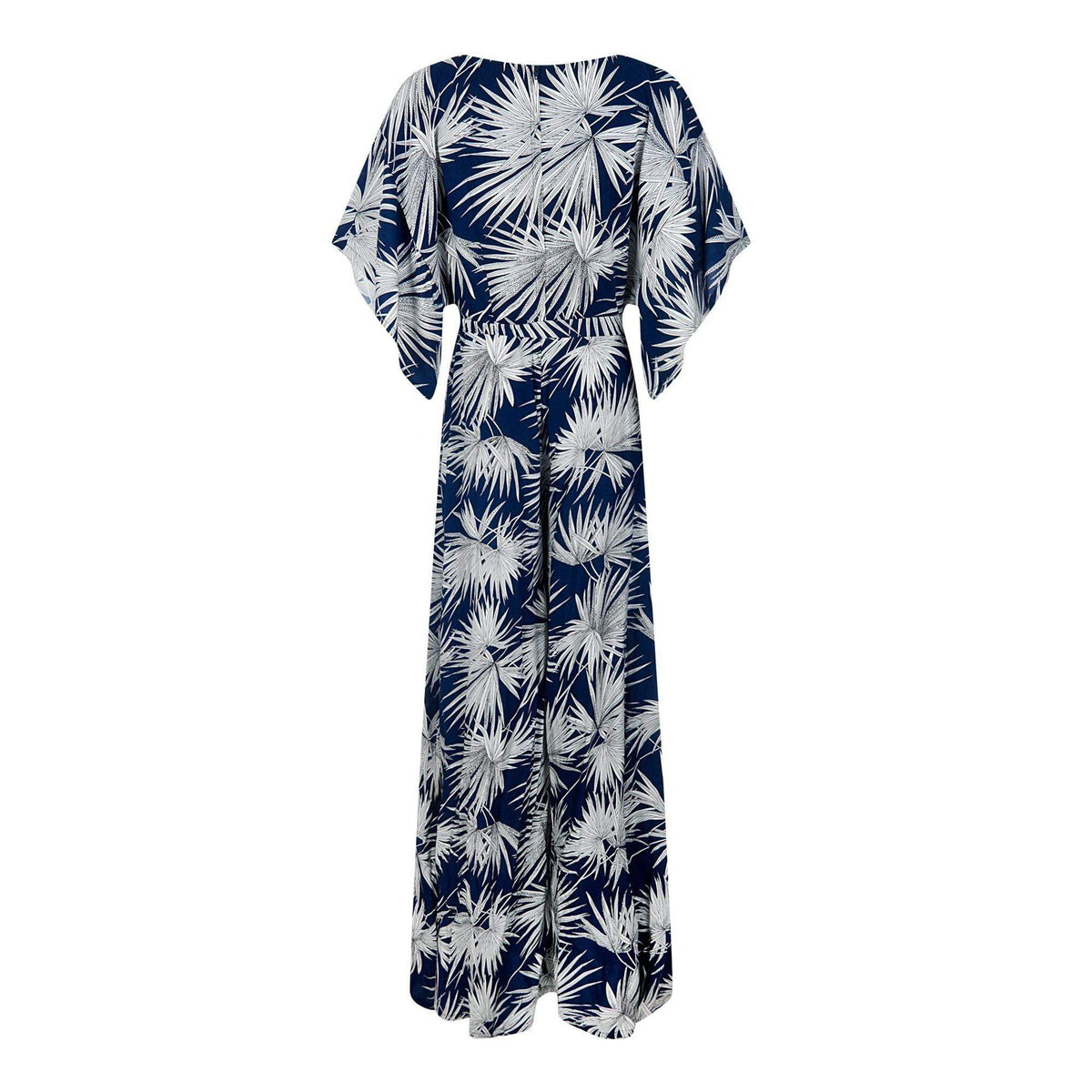 Collectif Vintage Akiko Palm Print Jumpsuit-Vendemia