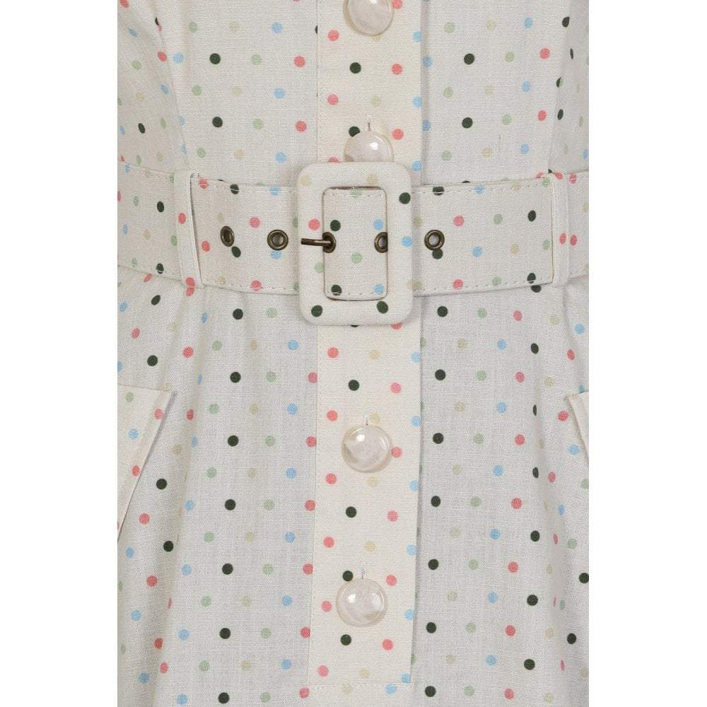 Collectif Vintage Brette Polka Dot Swing dress-Vendemia
