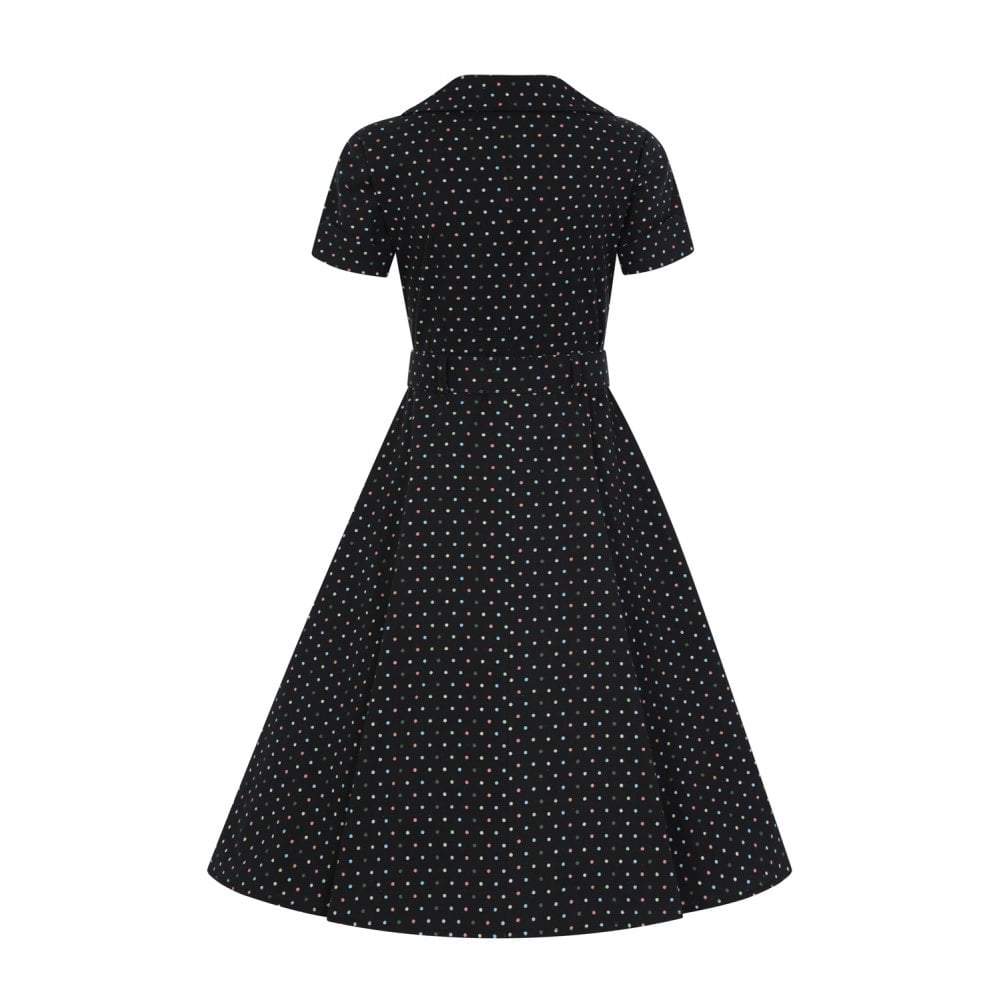 Collectif Vintage Brette Polka Dot Swing dress-Vendemia