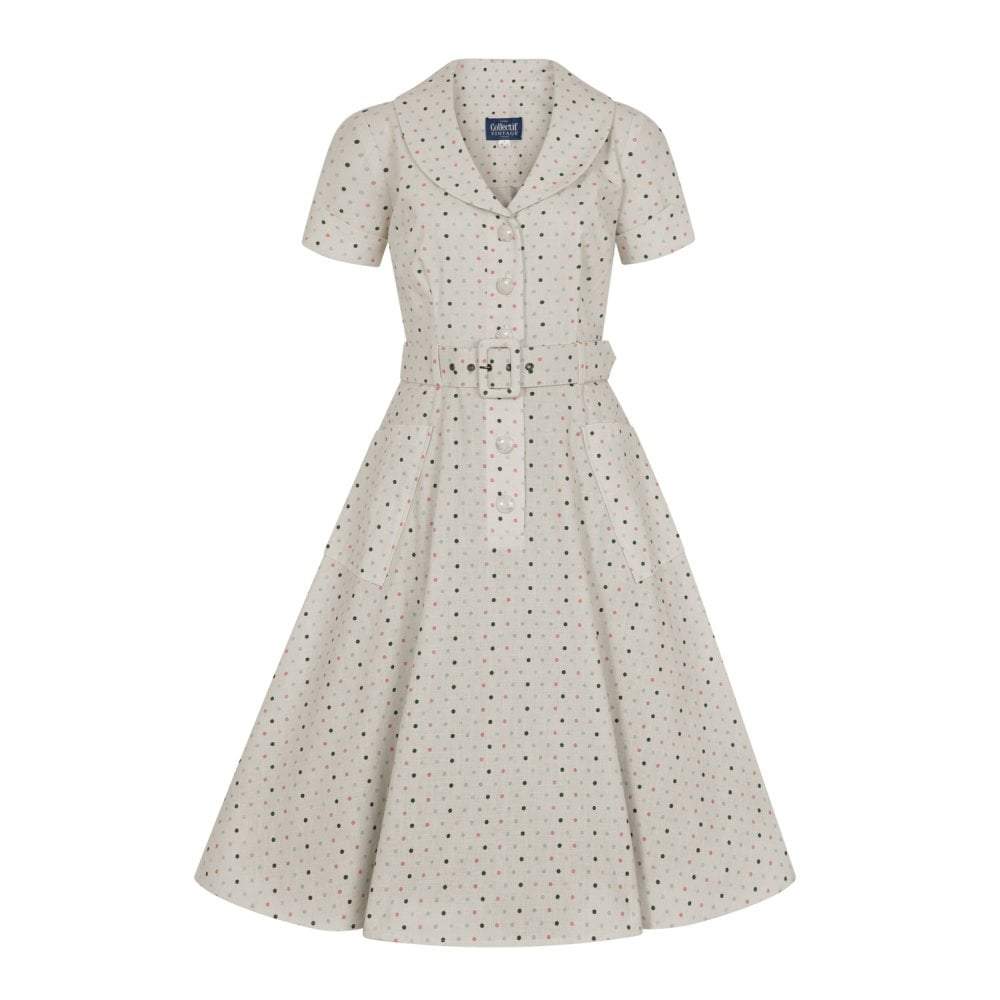 River island polka dot swing dress cheap