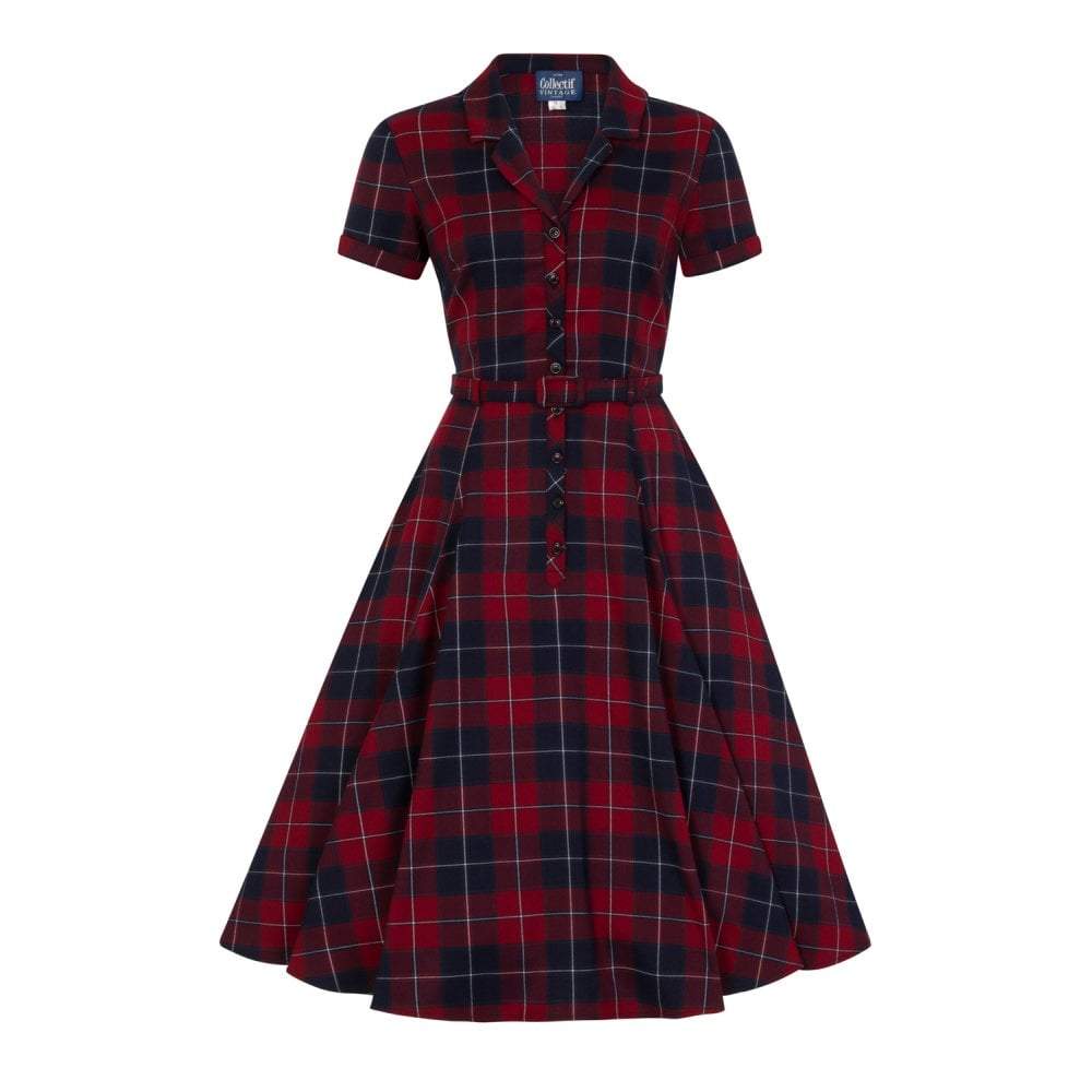 Collectif Vintage Caterina Ginsburg Swing Dress-Vendemia