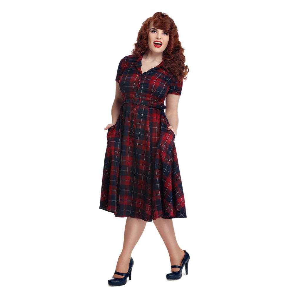 Collectif Vintage Caterina Ginsburg Swing Dress-Vendemia