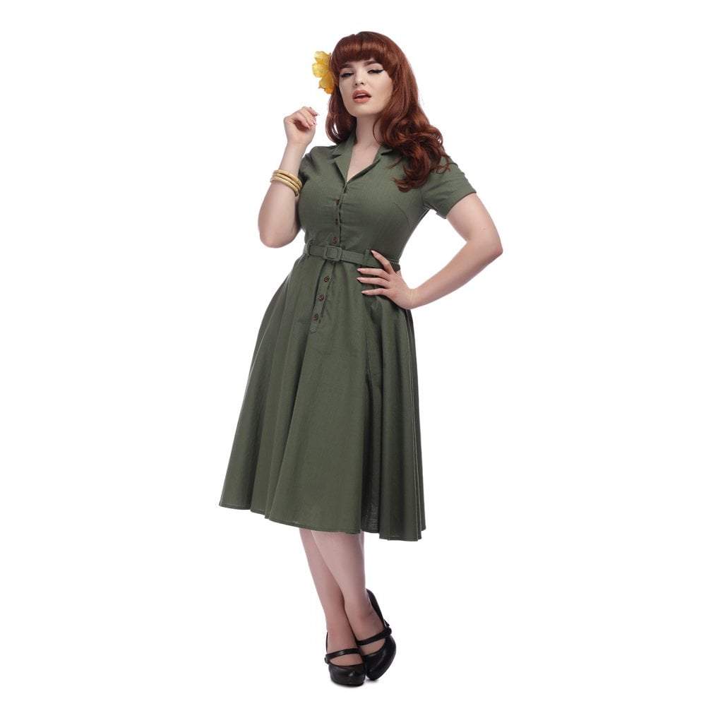 Collectif Vintage Caterina Vintage Swing Dress-Vendemia