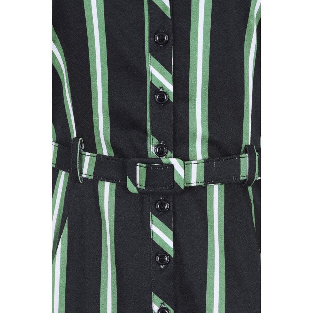 Collectif Vintage Caterina Witch Stripes Swing Dress-Vendemia