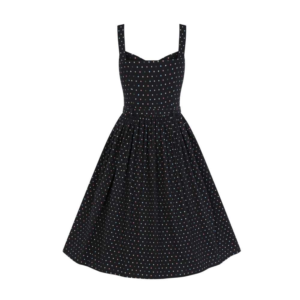 Collectif Vintage Jemima Polka Dot Swing Dress-Vendemia