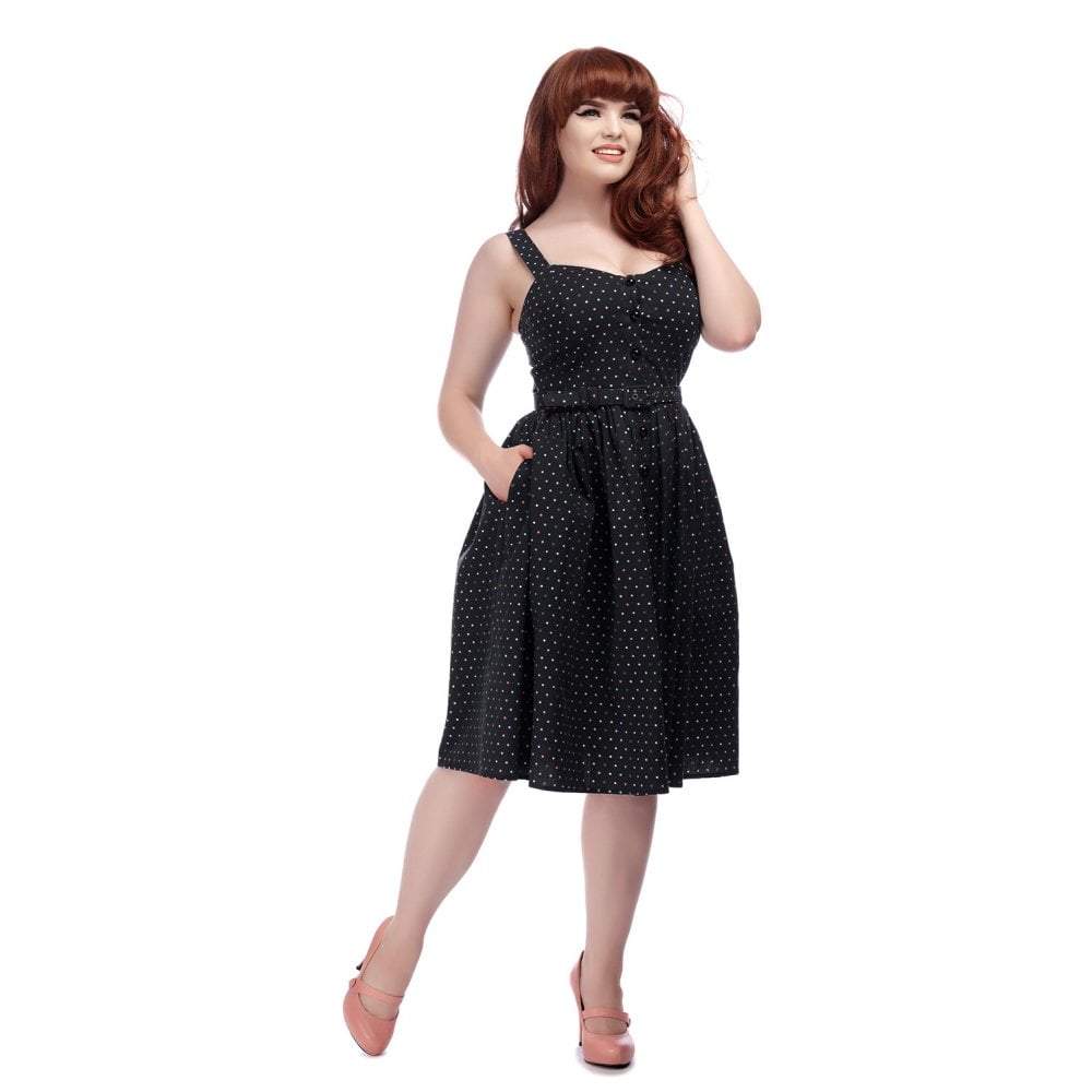 Collectif polka dot dress clearance