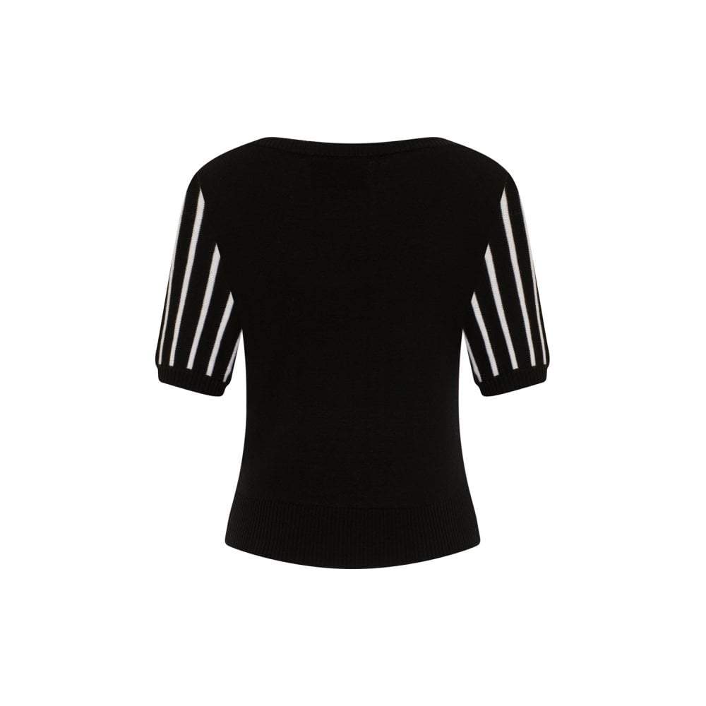 Collectif Vintage Shannon Stripe Knitted Top-Vendemia