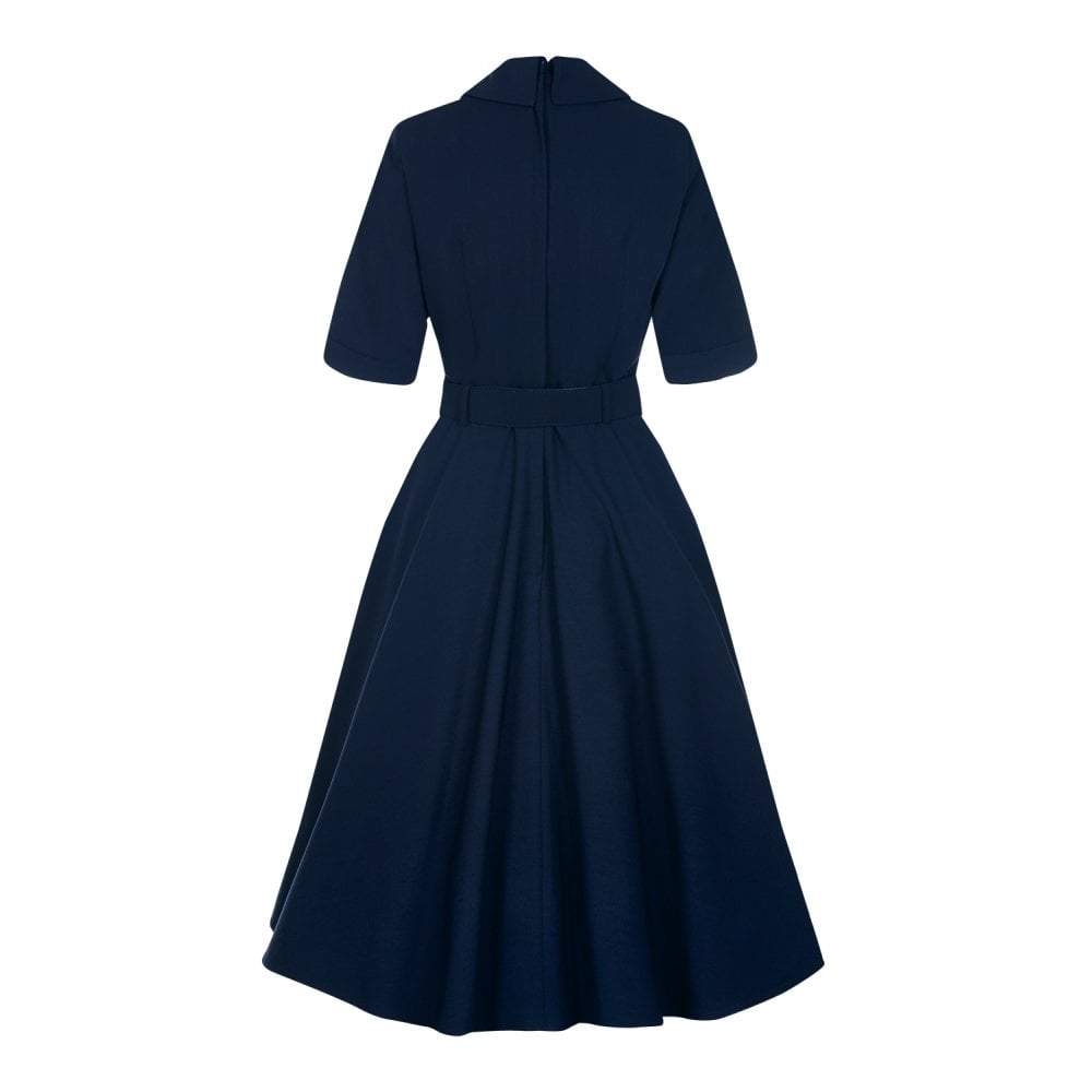 Collectif Vintage Zoe Plain Swing Dress-Vendemia