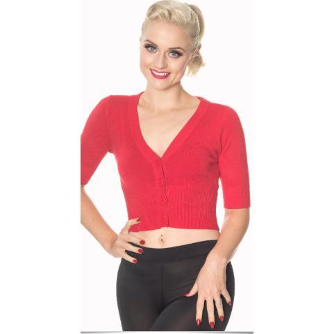 Dancing Days by Banned Apparel Overload Cardigan-Red-Vendemia