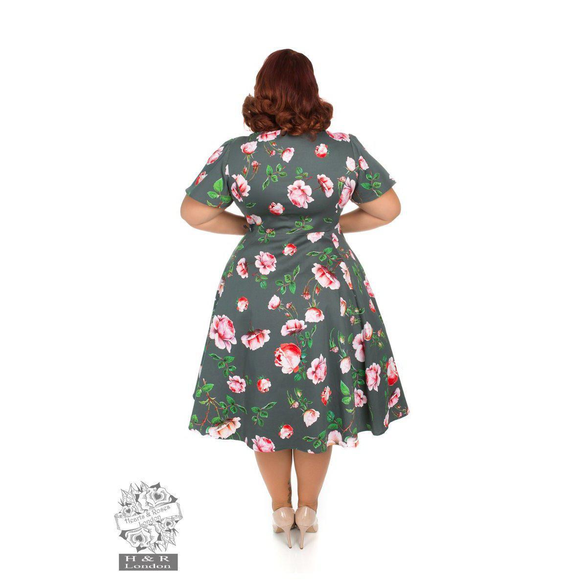 Hearts &amp; Roses Amour Swing Dress-Vendemia