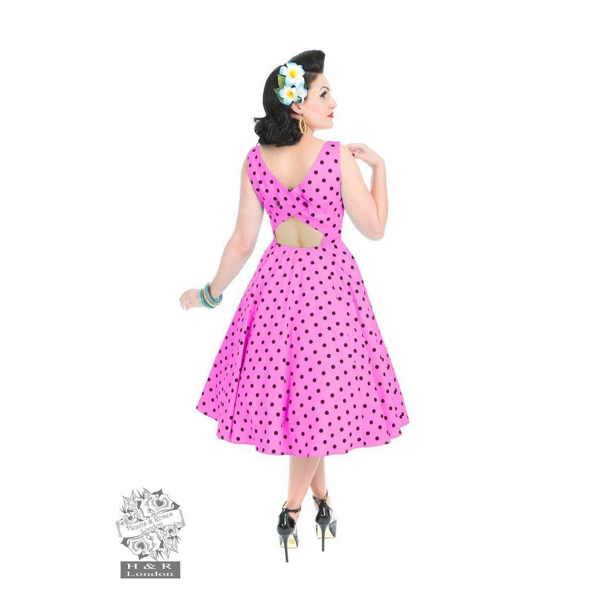 Hearts &amp; Roses Rhiannon Swing Dress Raspberry-Vendemia