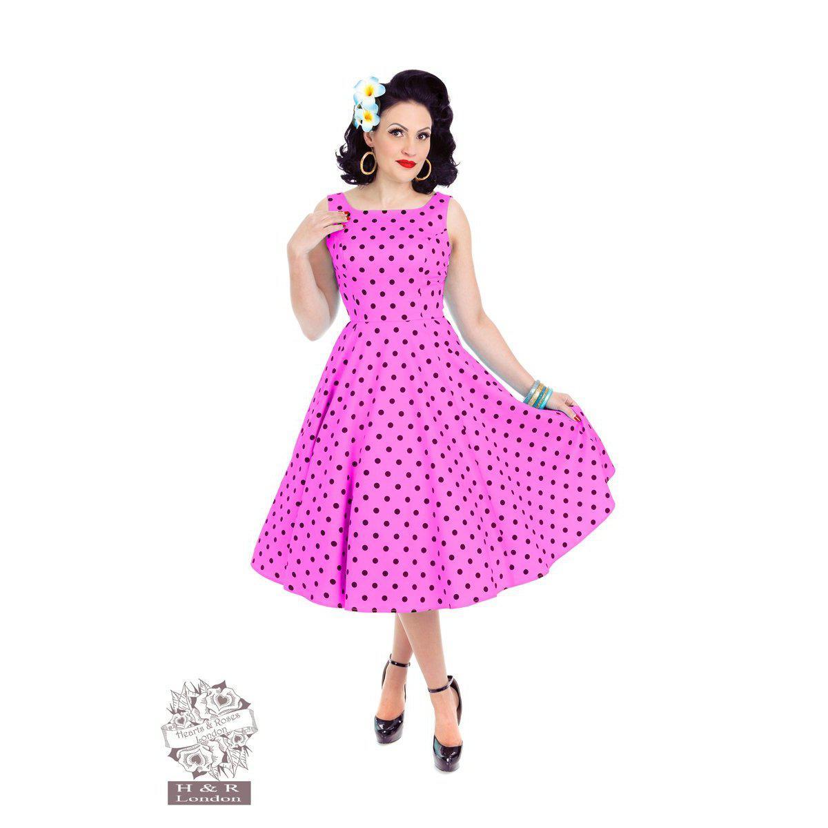 Hearts & Roses Rhiannon Swing Dress Raspberry-Pink-Vendemia
