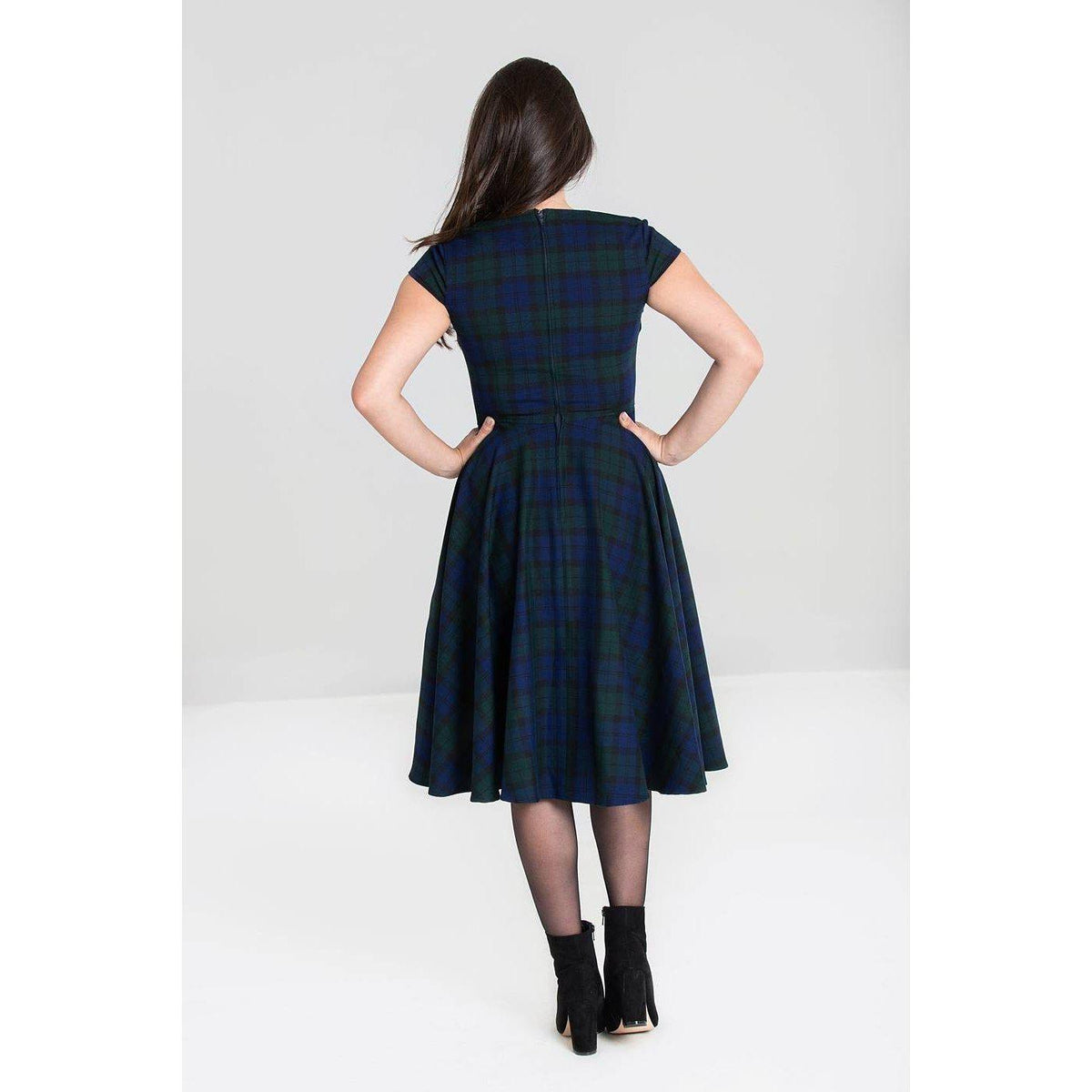 Hell Bunny Aberdeen 50s Swing Dress-Vendemia