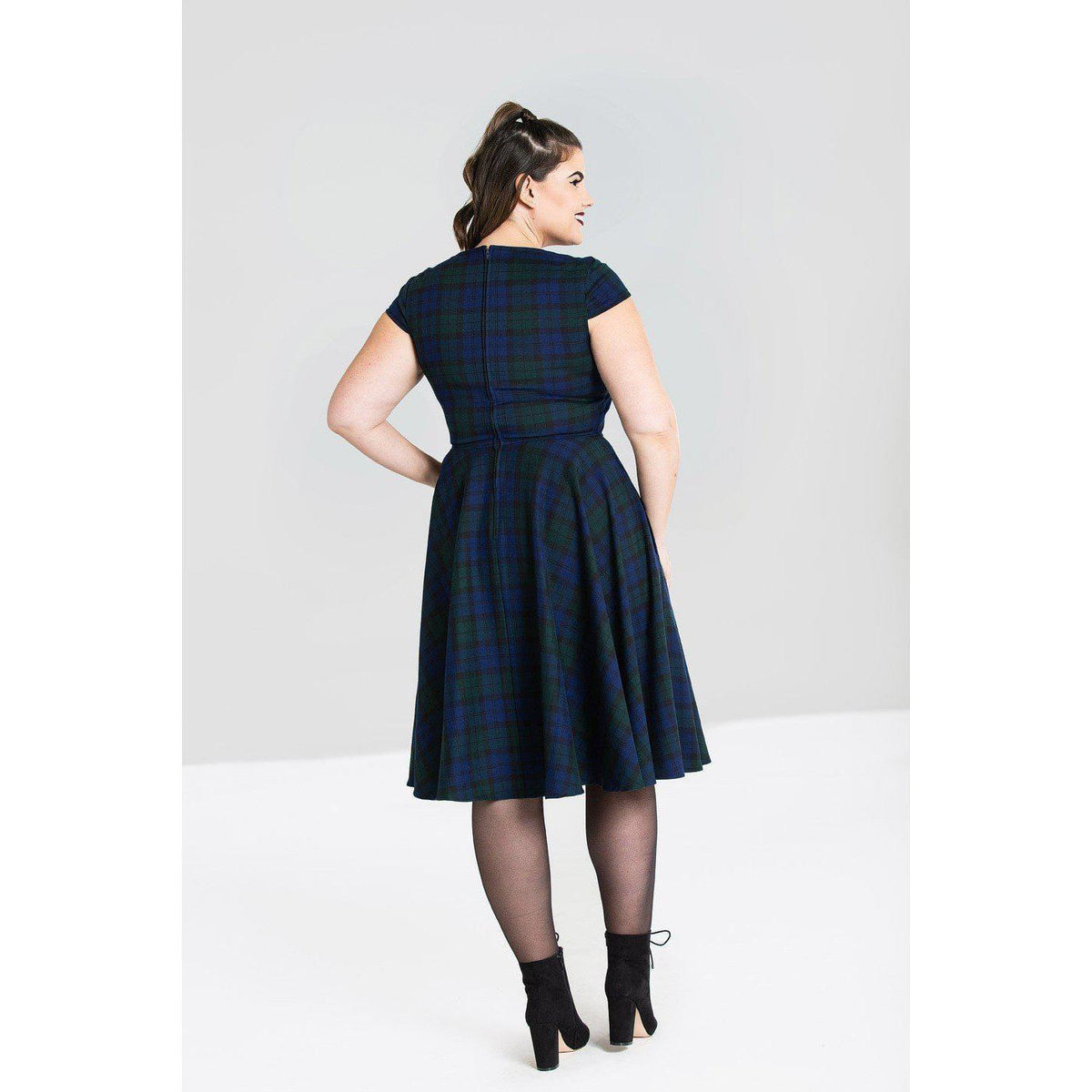 Hell Bunny Aberdeen 50s Swing Dress-Vendemia