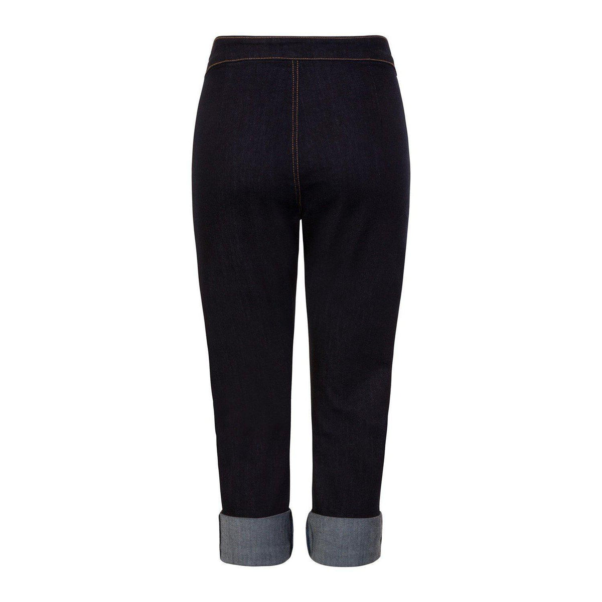 Hell Bunny Charlie Denim Capri-Vendemia